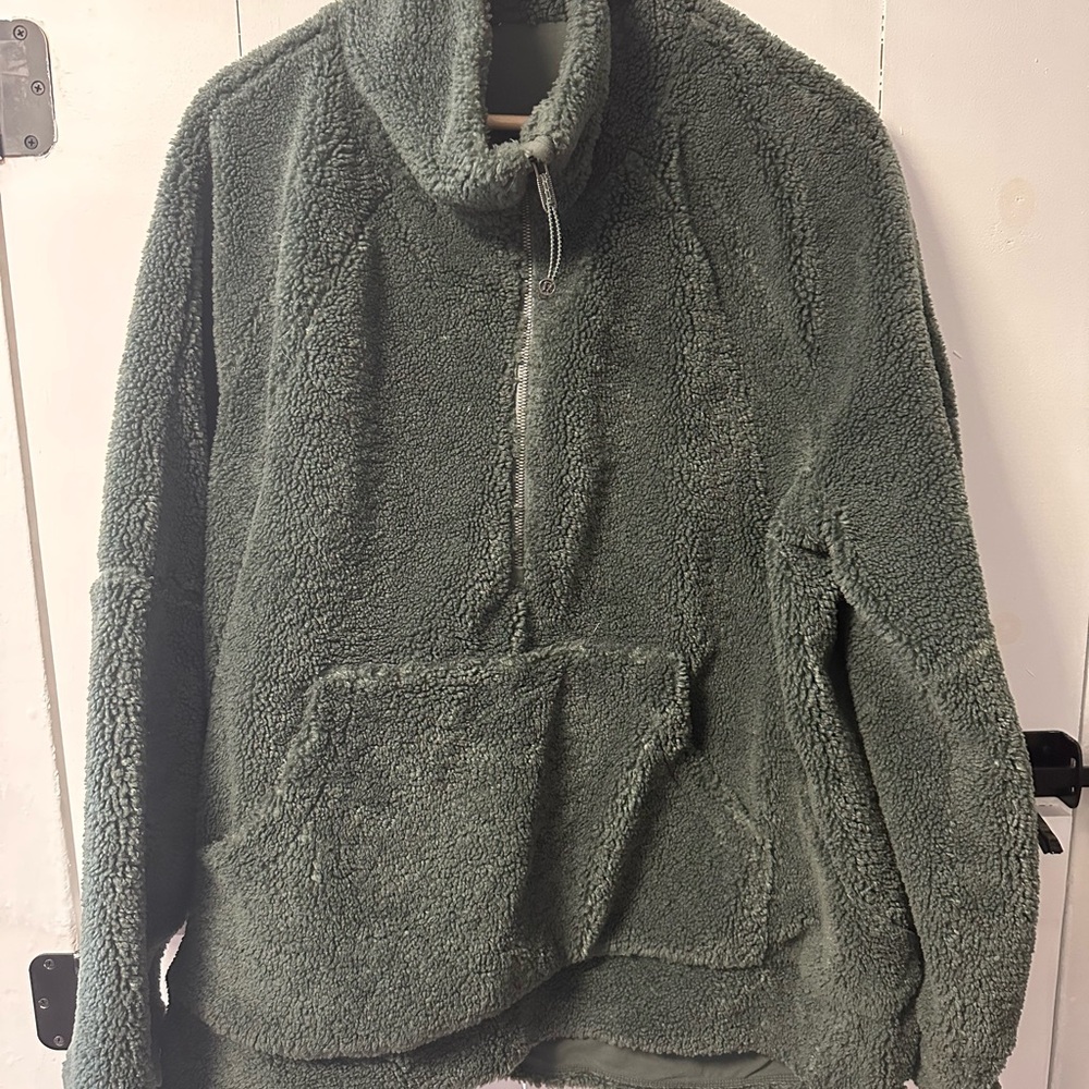 lululemon athletica Green Sherpa Quarter Zip